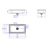 Cuba de Cozinha Retangular c/Deck 80x40cm Facile Inox CC.661.80.DK.INX - Deca - vista 3