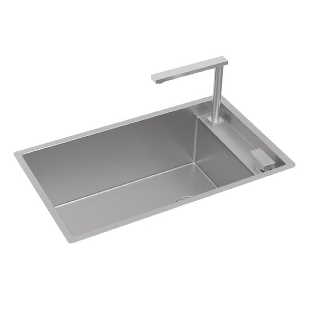 Cuba de Cozinha Retangular c/Monocomando 70x40cm Supra Hide Inox CC.670.70.SUP.INX - Deca