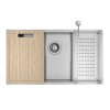 Cuba de Cozinha Retangular com Acessórios 75x40cm Suprema Inox CC.670.75.AC.INX - Deca - vista 2