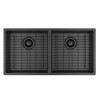 Cuba de Cozinha Retangular Dupla 80x40cm Suprema Black Matte CC.670.80.DUO.BLMT - Deca - vista 3