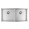 Cuba de Cozinha Retangular Dupla 80x40cm Suprema Inox CC.670.80.DUO.INX - Deca - vista 2