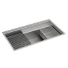 Cuba de Cozinha Retangular c/Deck 90x50cm Funstation Inox CC.680.90.FUN.INX - Deca - vista 2