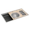 Cuba de Cozinha Retangular c/Deck 90x50cm Funstation Inox CC.680.90.FUN.INX - Deca - vista 3