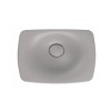 Cuba Retangular de Apoio 50cm Soft Antracite Liquid L.13050.LQ.85 - Deca - vista 3
