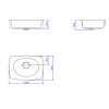Cuba Retangular de Apoio 50cm Soft Antracite Liquid L.13050.LQ.85 - Deca - vista 4