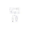 Torneira Lavatorio Parede Cubo Black Matte 1179.BL86.MT - Deca - vista 2