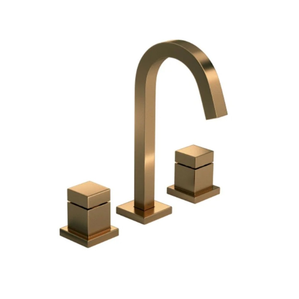 Misturador Lavatório Bica Alta Mesa Cubo Gold Matte 1877.GL86.MT - Deca