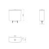 Caixa Acoplada Dual Flux (3 e 6 litros) Vougue Plus/Monte Carlo Branco CD.01F.BR.17 - Deca - vista 2