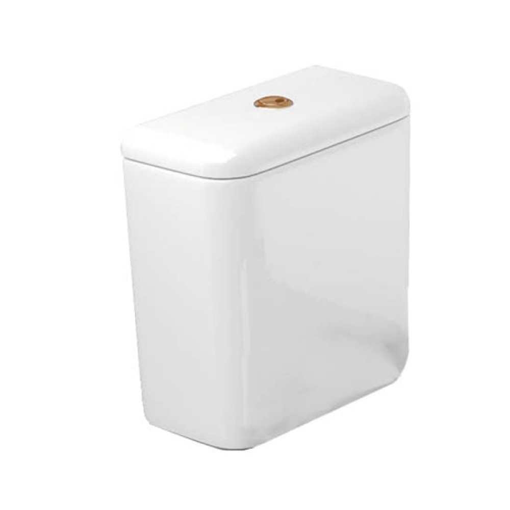 Caixa Acoplada Dual Flux (3 E 6L) Carrara/Nuova Botao Gold Matte CD.11F.GL.MT.17 - Deca