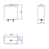 Caixa Acoplada Dual Flux (3 E 6L) Carrara/Nuova Botao Gold Matte CD.11F.GL.MT.17 - Deca - vista 2