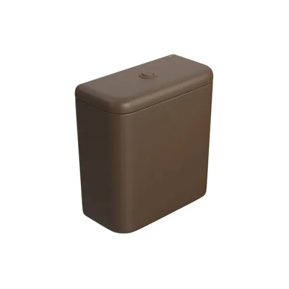 Caixa Acoplada Monocromatica Carrara com Acionamento Duo Marrom Fosco CD.11F.MRFC.22 - Deca