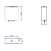 Caixa Acoplada Dual Flux (3 E 6L) Axis/Living/Piano/Polo/Quadra/Unic Botao Black Matte CD.21F.BL.MT.17 - Deca - vista 2