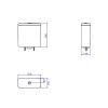 Caixa Acoplada Ebano Dual Flux (3 E 6L) Axis/Living Botao Black Matte CD.21F.BL.MT.95 - Deca - vista 2