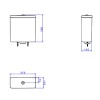Caixa Acoplada Dual Flux (3 E 6L) Axis/Living/Piano/Polo/Quadra/Unic Botao Gold CD.21F.GL.17 - Deca - vista 2