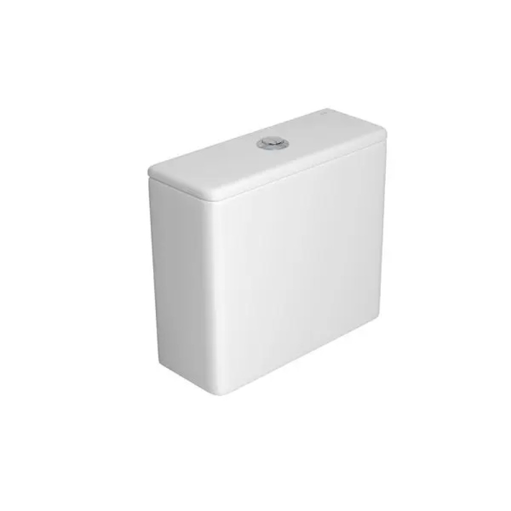 Caixa Acoplada Branca Dual Flux (3 e 6 L) Slim Total Clean Botão Cromado CD.86F.17 - Deca