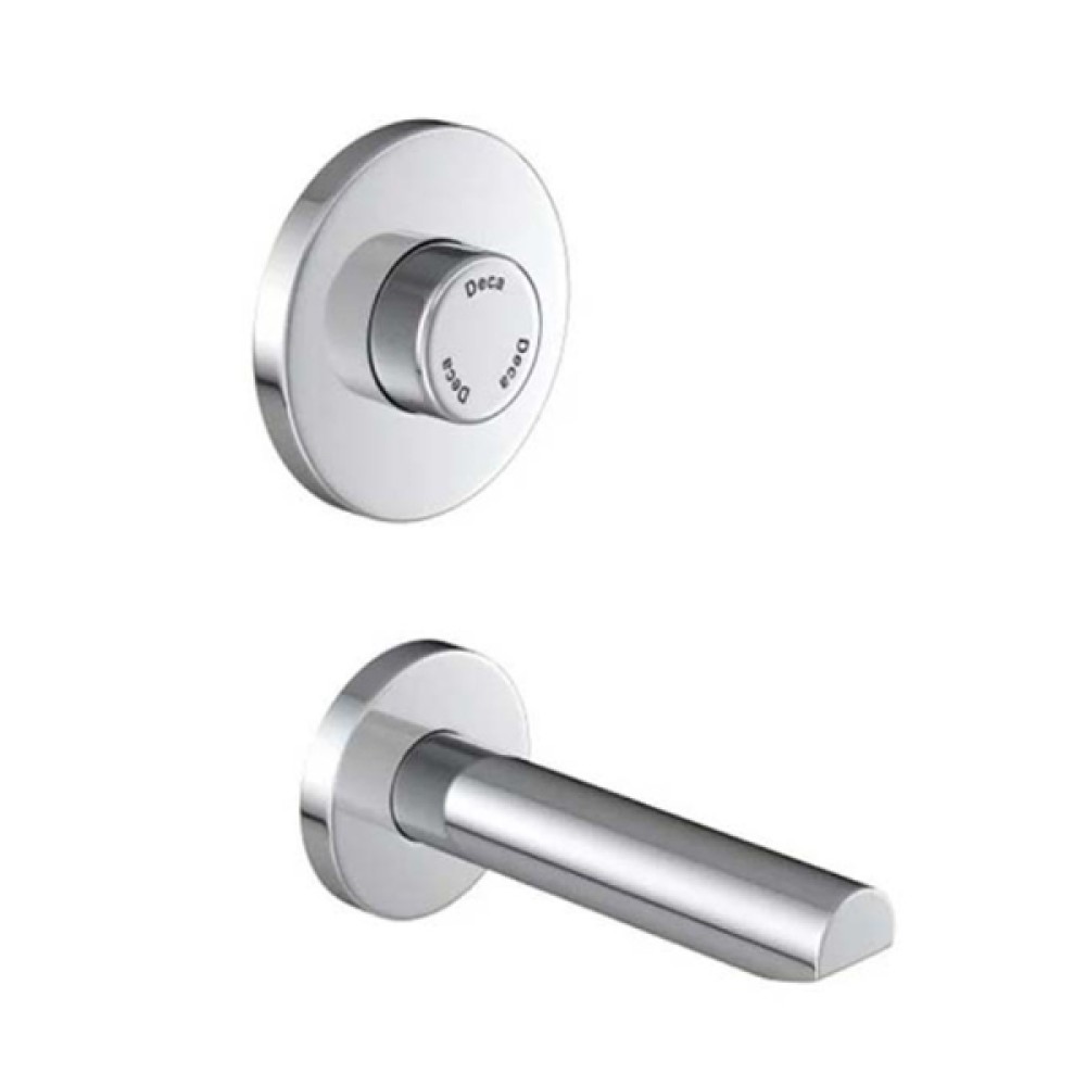 Torneira Embutida Parede Com Fechamento Automatico Lavatório Decamatic Eco Cromado 1176.C - Deca
