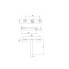 Misturador Lavatorio Parede Dream Black Matte 1878.BL87.MT - Deca - vista 2