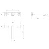 Misturador Parede Para Lavatorio Dream Corten Matte 1878.CT87.MT - Deca - vista 2