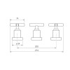 Misturador Bide duna classica antracite 1895.GF64.MT - Deca - vista 2