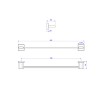 Porta Toalha Gold Barra 40cm Polo 2040.GL33.040 - Deca - vista 2