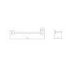 Porta Toalha Quadratta Black Noir 2040.BL83.NO - Deca - vista 2