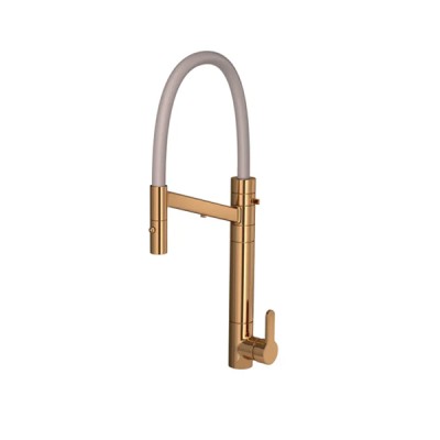 Monocomando Mesa Cozinha Bica Alta Filtro Twin Colore Red Gold e Fendi 2241.GL.RD.FD