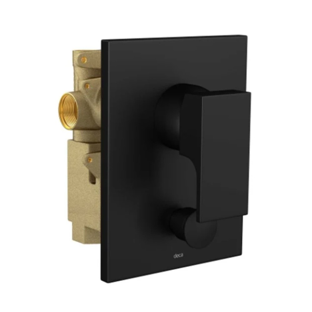 Monocomando 4 Vias Chuveiro Com Desviador Para Banheira Unic Black Matte 2994.BL90.MT - Deca