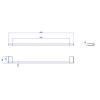 Porta Toalhas 600mm Quadrada You Inox 2040.INX104.060 - Deca - vista 2