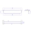 Porta Toalha Barra Dupla 60cm You Inox 2042.INX104.060 - Deca - vista 2