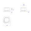 Acionamento monocomando mesa quadrada you brown matte 4990.MR105.MT - Deca - vista 2
