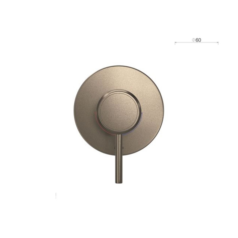 Acabamento Monocomando Chuveiro Redonda You Corten Matte 4993.CT104.CHU.MT - Deca