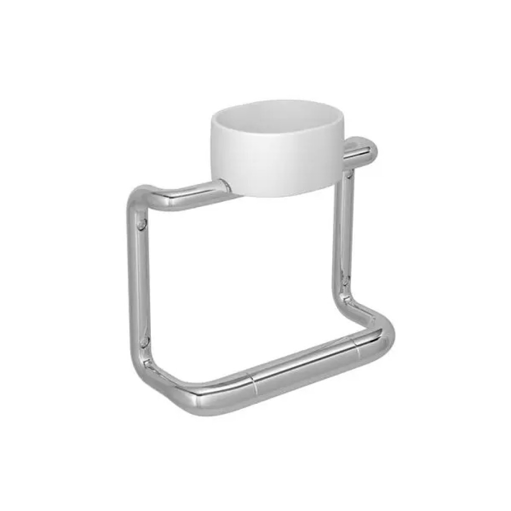 Barra de Apoio com Porta Objeto 24cm Cromado Care 2046.C.024 - Deca