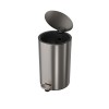 Lixeira Redonda Inox com Pedal 12L 1005.RED.12.INX - Deca - vista 2