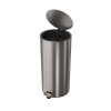 Lixeira Redonda Inox com Pedal 30L 1005.RED.30.INX - Deca - vista 2