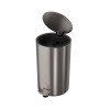 Lixeira Redonda Inox com Pedal 8L 1005.RED.8.INX - Deca - vista 2