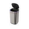 Lixeira Quadrada Inox com Sensor 12L 1007.QUA.12.INX - Deca - vista 3