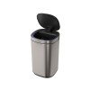 Lixeira Quadrada Inox com Sensor 20L 1007.QUA.20.INX - Deca - vista 2