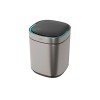 Lixeira Quadrada Inox com Sensor 8L 1007.QUA.8.INX - Deca - vista 2