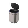 Lixeira Quadrada Inox com Sensor 8L 1007.QUA.8.INX - Deca - vista 3