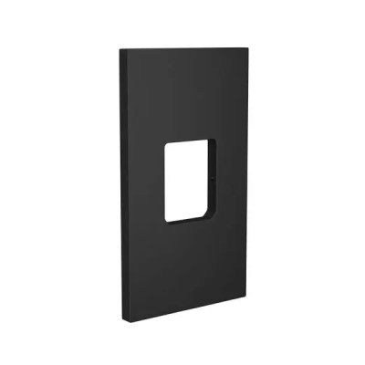 Acabamento de Tomada para Toalheiro Térmico Black Matte Deca 2044.BL.TP.MT