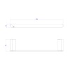 Porta Toalha 30cm Versa Corten 2040.CT31.030.MT - Deca - vista 2