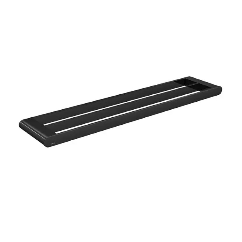 Porta Toalha Dupla 60cm Versa Black Noir 2042.BL31.060.NO - Deca