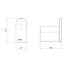 Cabide Versa Cromado 2060.C31 - Deca - vista 2