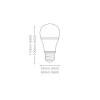 Lâmpada de LED Bulbo 12W Bivolt Luz Branca - Elgin - vista 5