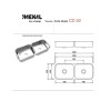Cuba Dupla Inox Embutir CD50 Extra - Mekal - vista 2