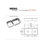 Cuba Dupla Inox Embutir CD50/34 Extra - Mekal - vista 2