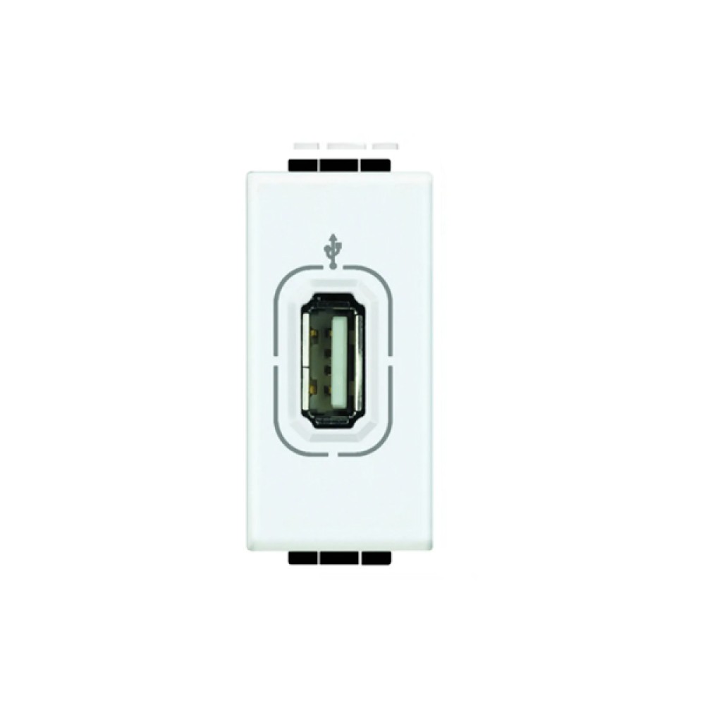 Módulo Tomada 1xUSB Branca Living Light Bticino - Pial Legrand