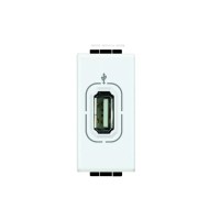 Módulo Tomada 1xUSB Branca Living Light Bticino