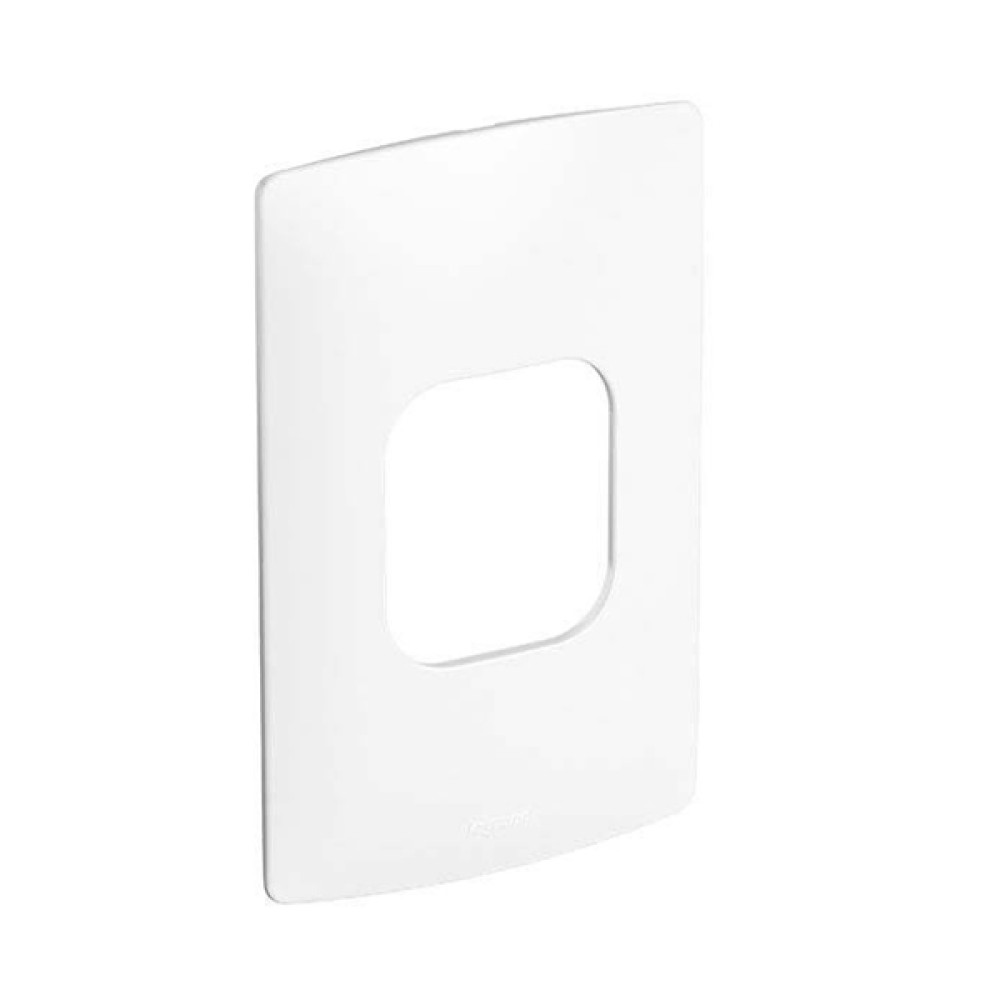 Placa 2 Postos Adjacentes 4x2 sem Suporte Branco Nereya - Pial Legrand