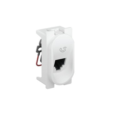 Módulo de Tomada RJ11 2 Fios Branca Nereya Pial Legrand